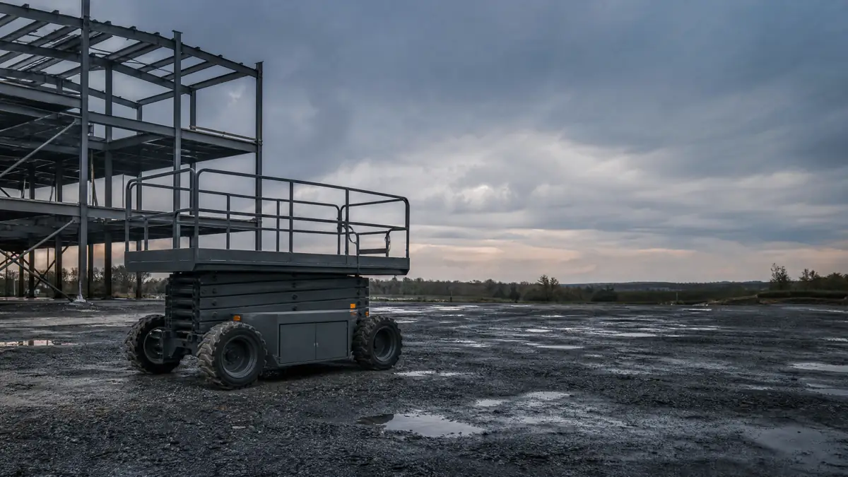 Rough Terrain Scissor Lifts jobsite access in Allentown